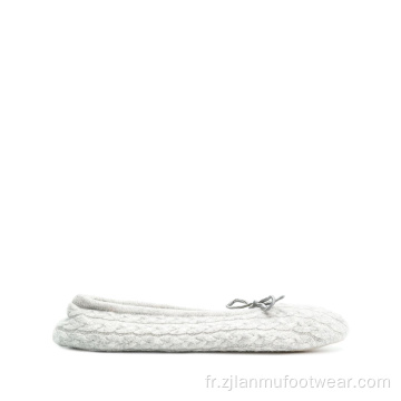 Slippers de chaussettes en tricot en cachemire en laine